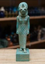 Egyptian Antiquities  Goddess Sekhmet heavy statue stone RARE BC