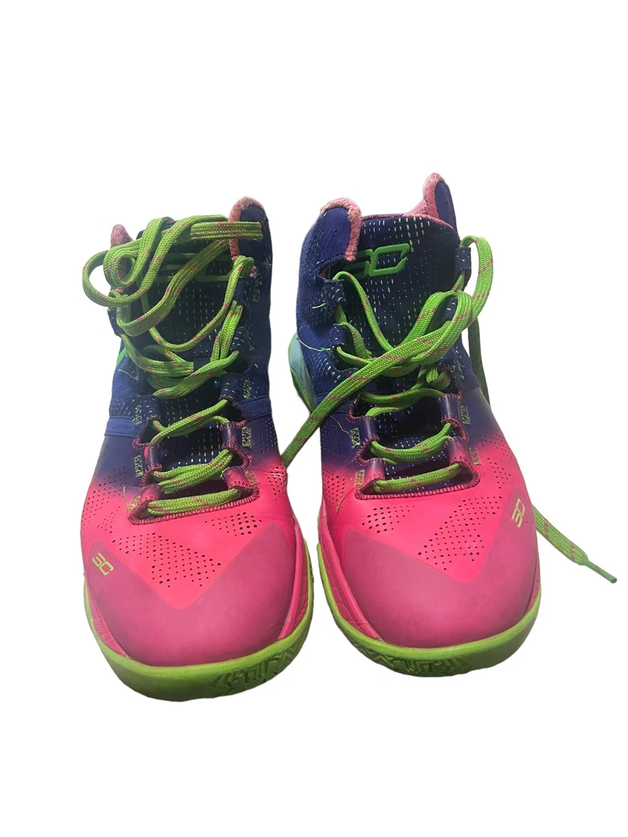 Under Armour Mens Curry 2 1259007 652 Pink Basketball Shoes Sneakers Size 5.5