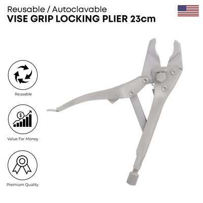 #ad #ad Vise Grip Locking Plier 23 cm Stainless Steel Orthopedic Surgical Instruments $74.97