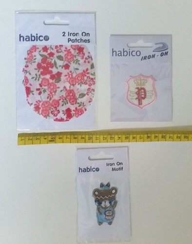 3 'Habico' Iron On Motif Patches - Picture 3 of 4