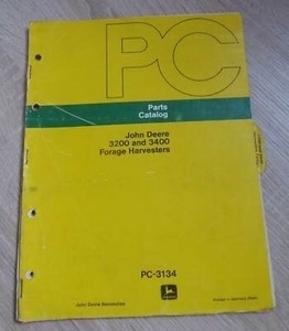 John Deere Häcksler 3200 + 3400 Ersatzteilliste