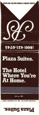 Beverly Hills California Plaza Suites The Hotel Vintage Matchbook Cover