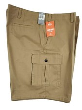 Dockers Pacific Collection Big Tall Cargo Short 52 Flat Front Khaki Casual NWT