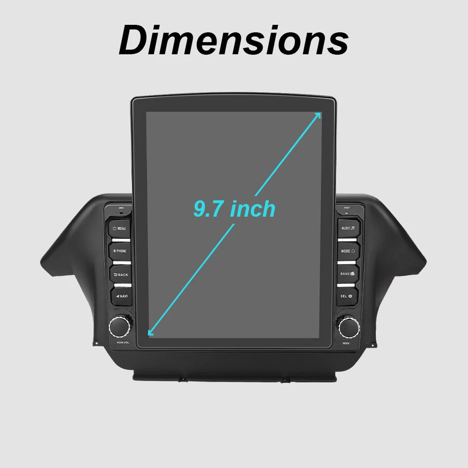 64G For Honda Odyssey 2009-2014 Android 13 Car Radio Stereo GPS Navi 9.7"CarPlay - Image 3 of 4