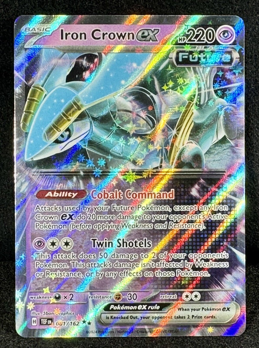 🔥Iron Crown ex 081/162 Temporal Forces Holo Ultra Rare SUPREME