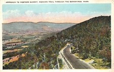 Vintage Postcard Approach Western Summit Mohawk Trail Berkshires Massachusetts
