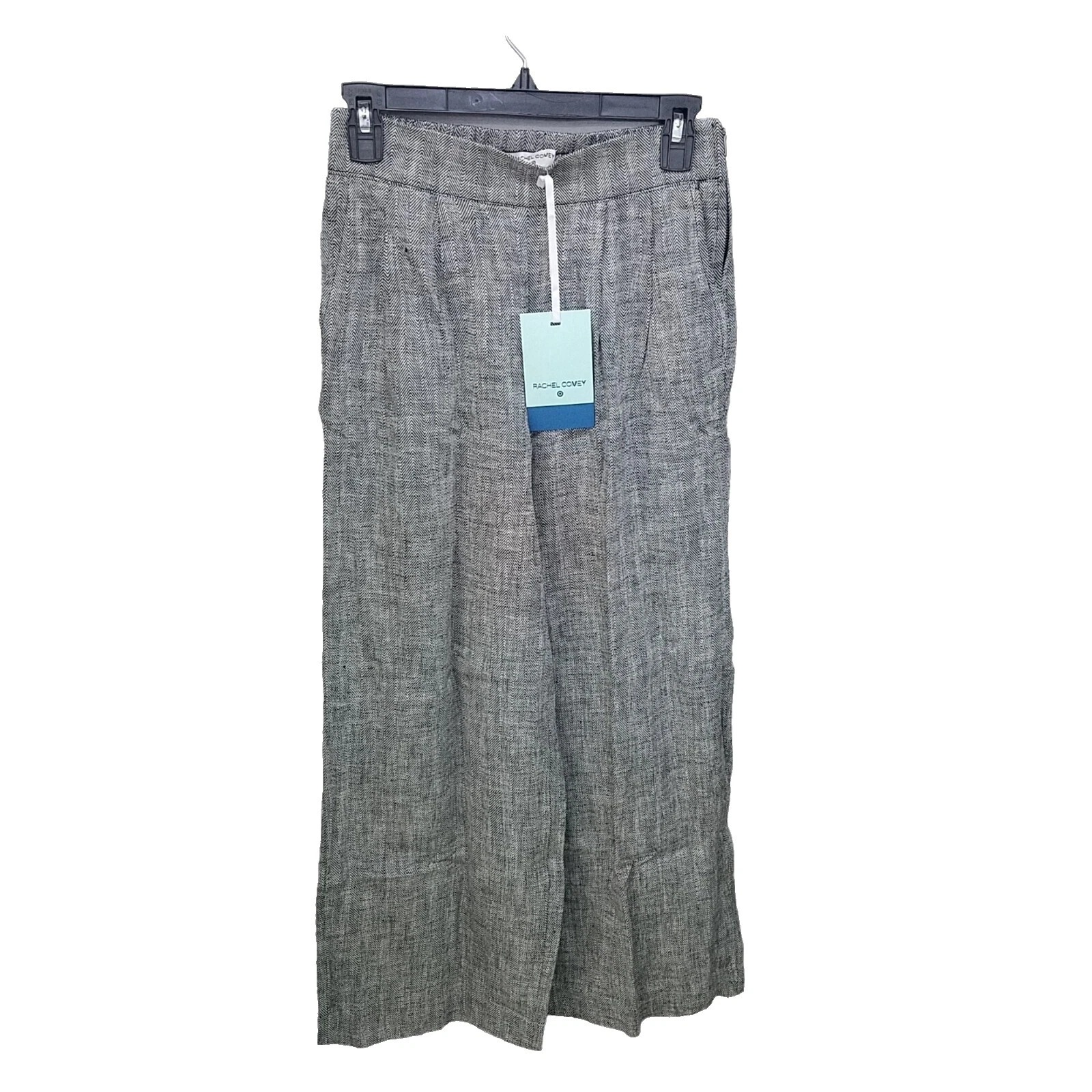 Geometric Linen Pants for Women