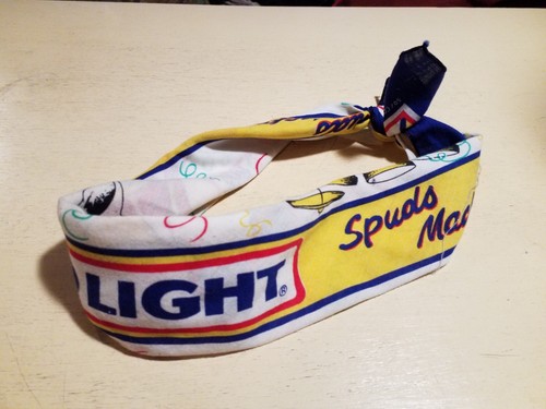 Vintage 1988 Spuds MacKenzie Bandana Bud Light Anheuser-Busch Brewiana Scarf 21" - Picture 3 of 10