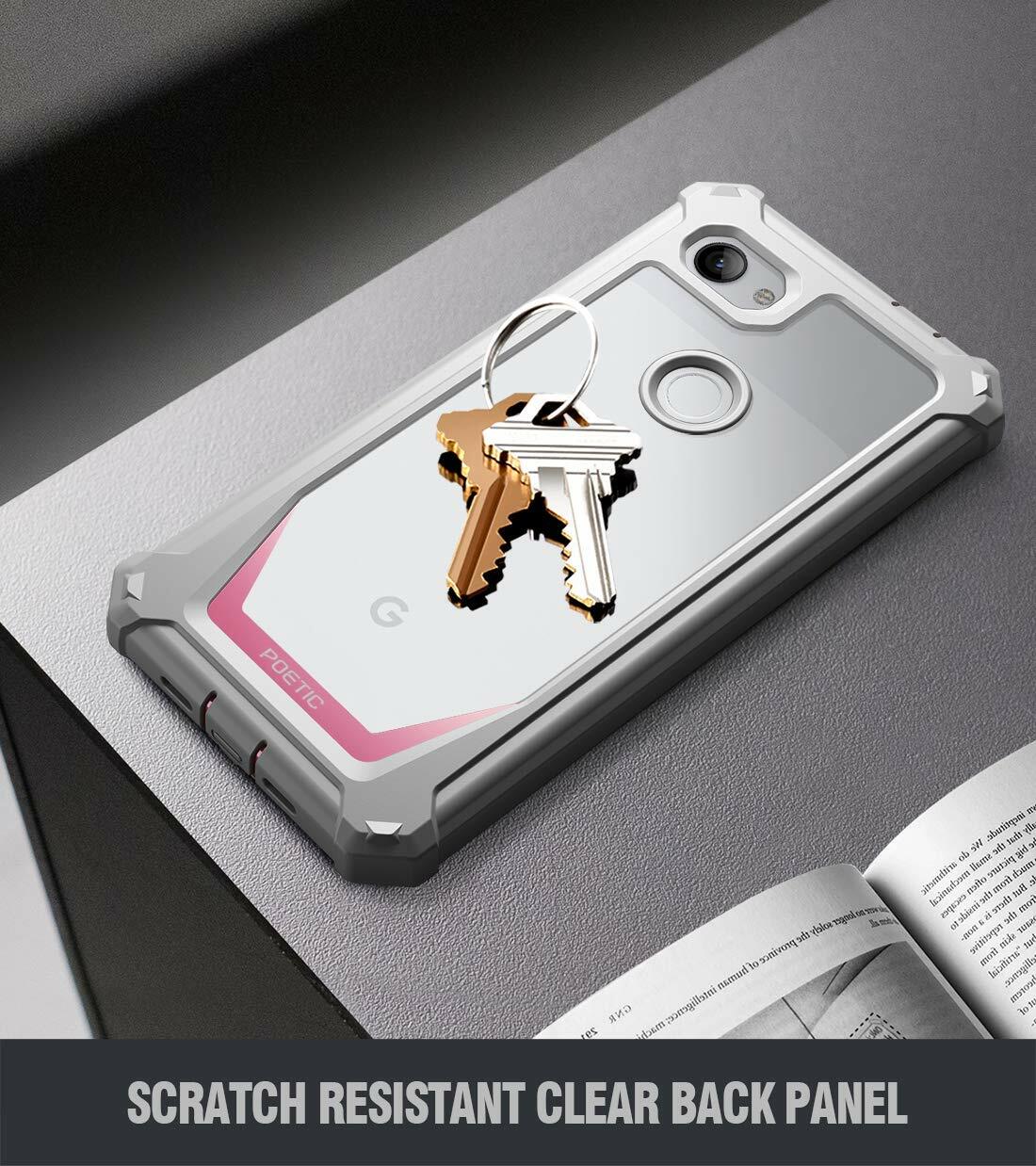 For Google Pixel 3a Case | Poetic [Built-in Screen Protector] Hybrid Cover Pink