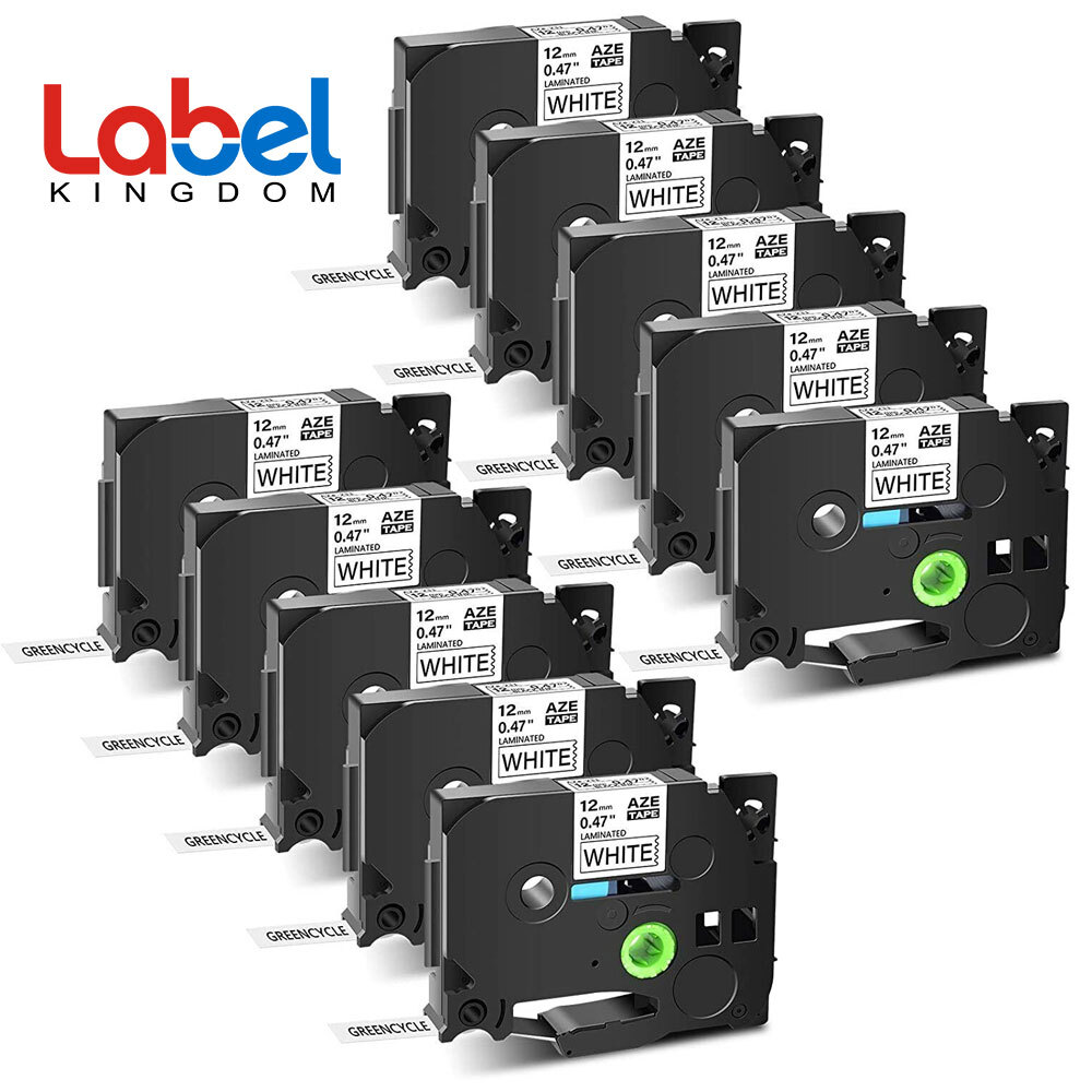 Label Tape 10-Pack Brother TZe-231 / TZ-231 Compatible - 12mm