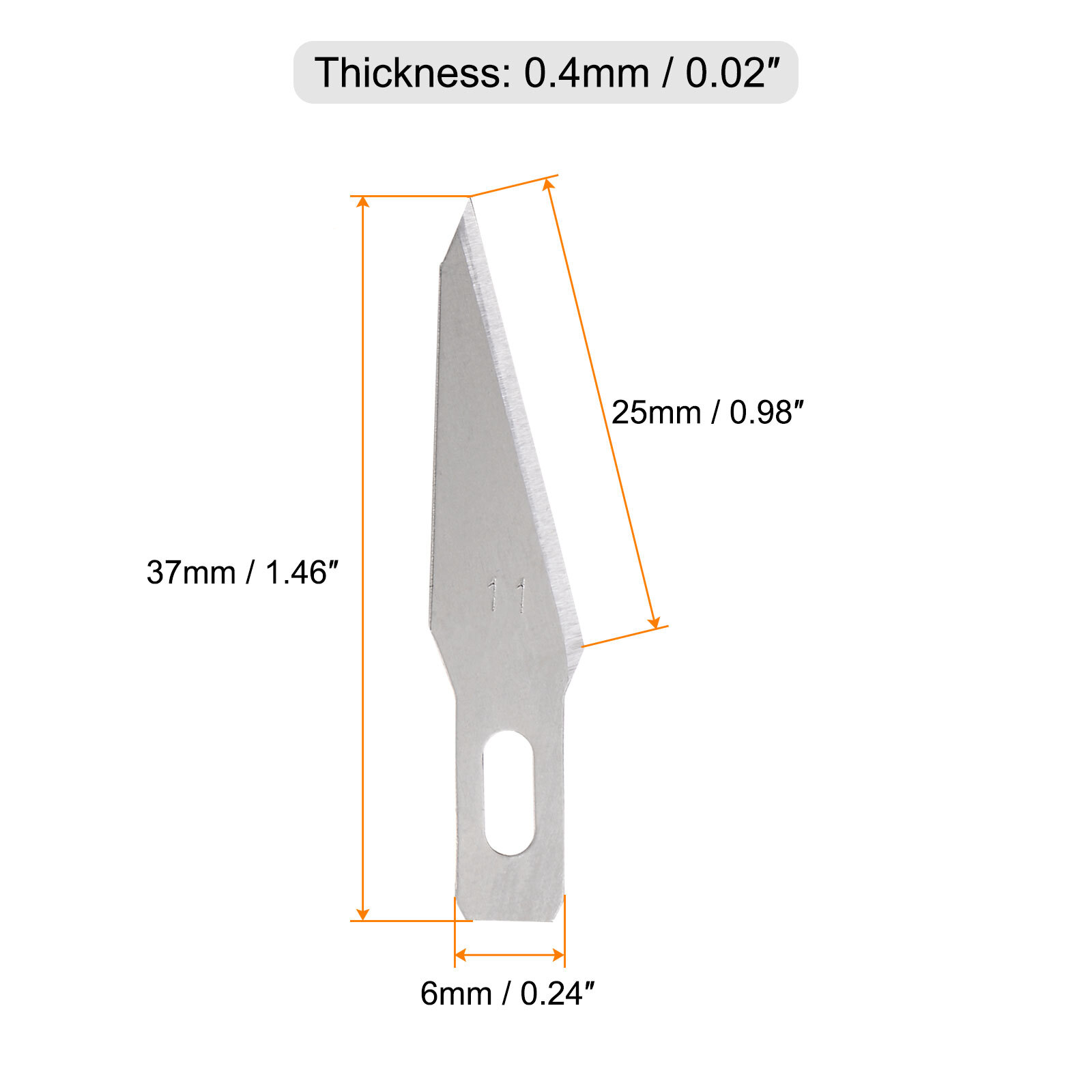 100pcs Exacto Knife Blades 11 Hobby Knife Replacement Blade Refills eBay