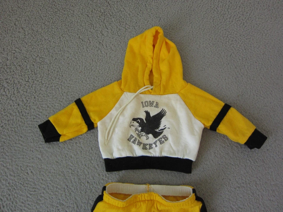 Conjunto de Pantalones de Sudadera con Capucha Iowa Hawkeyes De Colección Bebé 1/2 6 MOS Hecho en EE. UU. Fútbol Foto 3 de 4