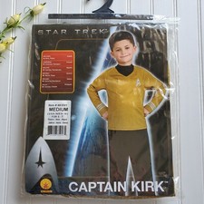 Captain Kirk Costume Star Trek Boys Holloween Costume Size for 5 7 yr olds