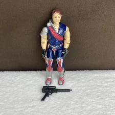 Vtg 1985 GI Joe ARAH Tomax Paoli Crimson Guard Commander v1 Action Figure & Gun!