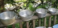 LOT OF 4 VINTAGE GUARDIAN SERVICE ALUMINUM COOKWARE POTS