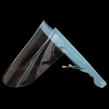 Dental Adjustable Medical Full Face Shield With 10pcs Detachable Visors Blue