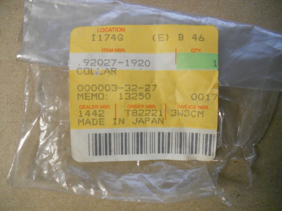 NOS Kawasaki OEM Collar 1987-2003 ZX750 1994 ZX900 2005-2006 ZX600
