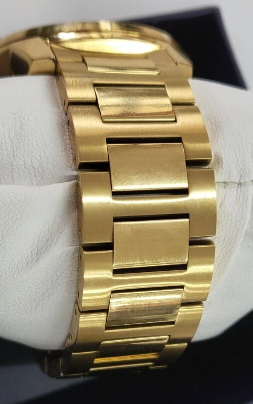 Movado Bold Gold Tone男士腕表01.1.34 6615带盒链式手链 — 第 3/4 张图片