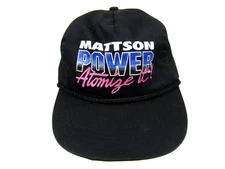 VTG Mattson Power Atomize It Hat Nissin OSFA Adjustable Strap Spellout Cap