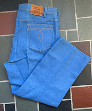 Vtg 2001 Levis Movin On Orange Tab Jeans Mens 42x32 Light Blue Bootcut USA Made