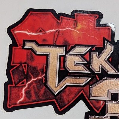 Vtg 1996 Tekken 3 Namco Authentic Genuine Arcade Decal Vinyl