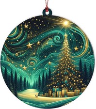 Christmas Ornament 2026, Northern Lights Ornament, Starry Night Beautiful