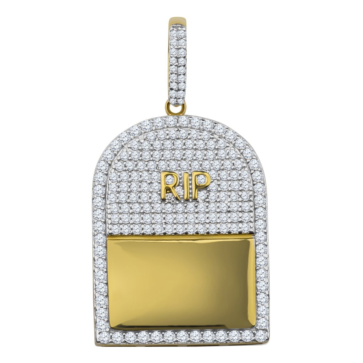 Серебро 925 пробы с микро-покрытием Anhnger - RIP Grabstein 11290₽