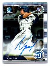 Luis Urias 2019 Bowman Chrome Rookie Auto Refractor #CRA-LU /499