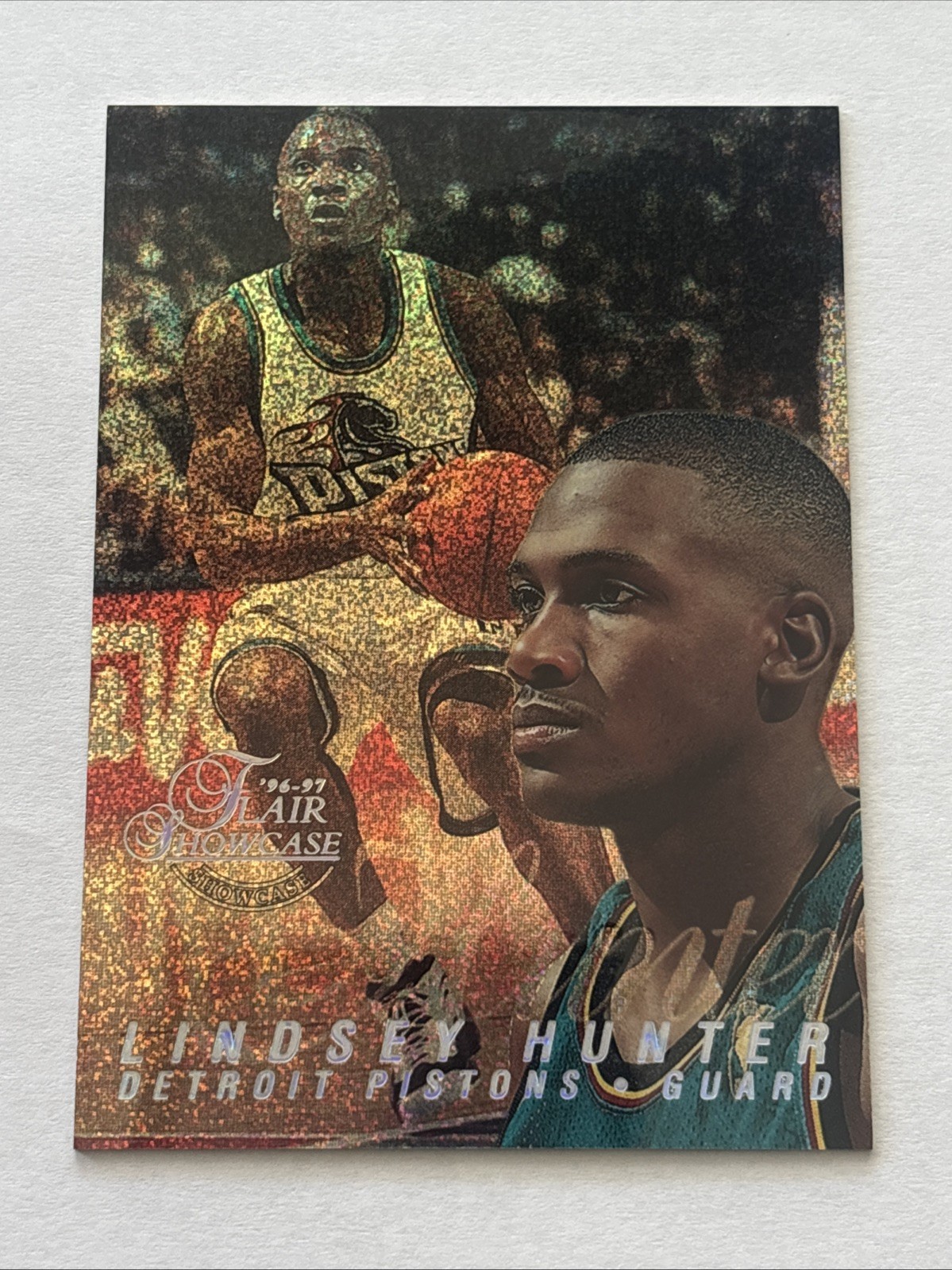 Lindsey Hunter 1996-97 Flair Showcase ROW 0 SSP Showtime Section 1 Seat 85