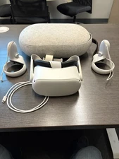 Meta Oculus Quest 2 VR Headset 128 GB Bundle w/ Controllers & Carrying Case