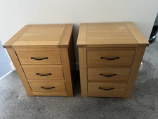 Set of Two Bedside Chest of Drawers/Built/Collection Only Southampton