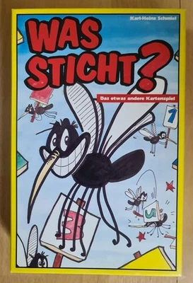 Was sticht? – Moskito Spiele 1993 - für 3-4 Spieler ab 12 Jahren - Erstausgabe - Bild 1 von 3