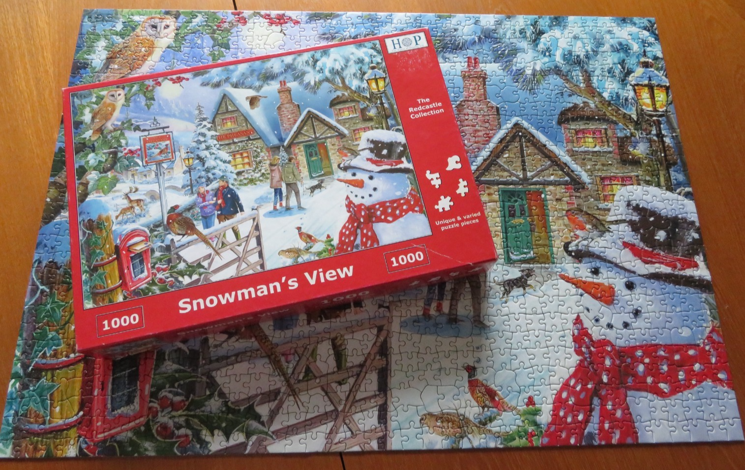 HOP House of Puzzles - 1000 Piece Jigsaw - Snowman's View