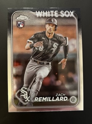 Zach Remillard rookie card 2024 Topps Chrome PRISM Chicago White Sox #155