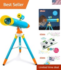 Adjustable Kids Telescope with 2x Magnification  Fun Space Images - Gift Idea 