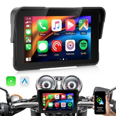5-Zoll Touch Screen Motorrad Carplay Android Auto Auto Radio Wasserdichtes BT