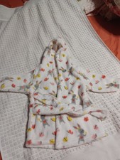 Kids Floral Hooded Bathrobe O-9 Mnts 370