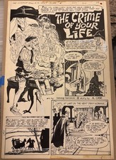 The Witching Hour 1977 Original Art Title Page OA Tenny Hanson DC Comics