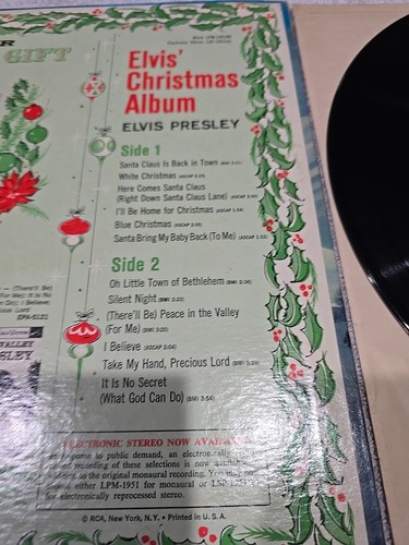 Elvis Presley – Elvis' Christmas Album RCA Victor LSP-1951(e) (1964 RE) NM- - Picture 10 of 19