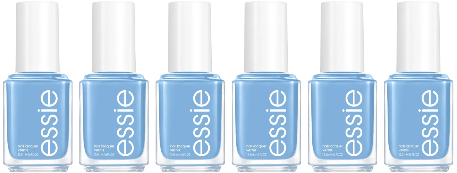 Essie Tu-Lips Touch Nail Polish 6 Pack 0.46oz Nail Lacquer Bulk Bundle