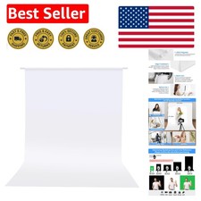 Versatile 5x7 ft White Photography Backdrop - Perfect for Birthdays  More