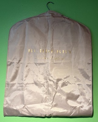 100% Authentic Burberry London England Luxurious Garment Bag British Khaki