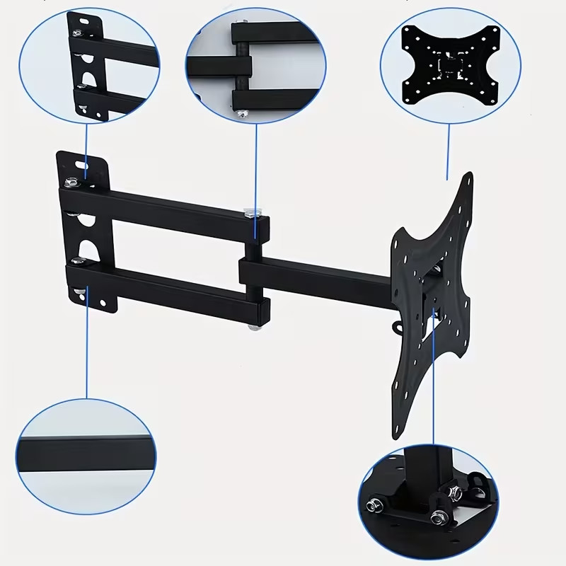 32~55인치 LCD 및 LED TV용 벽걸이 TV 거치대, 회전 및 기울기 조절 가능, 최대 하중 30kg 5