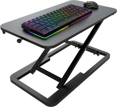 Keyboard Riser Desk- 23.6   Height Adjustable Standing Desk Converter Table