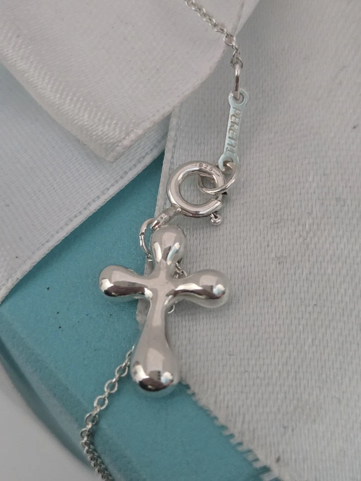 Tiffany & Co. Elsa Peretti Cross 16" Necklace ✨️US SELLER✨️NEW Authenticity Cert - Image 3 of 4