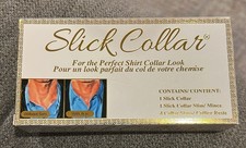 Slick Collar Shirt Collar Support System   10 Premium Collar Stays  Travel Tin