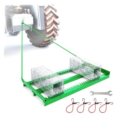 Heavy Duty Drag Harrow Driveway Grader Toothed Harrow   Clever 2-in-1 Design
