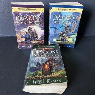 DragonLance Chronicles Trilogy Complete PB Set 2000 Margaret Weis Tracy Hickman