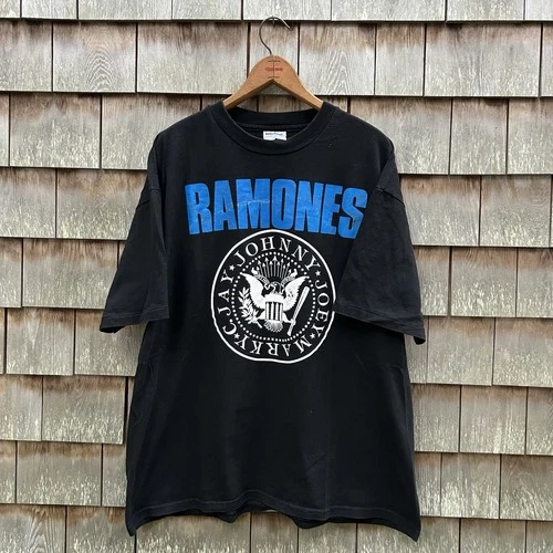 The Ramones T Shirt Adios Amigos 90s Sz Xl Blac 1990s vintage concert t-shirt, vintage, size XL, single stitch, B+ condition