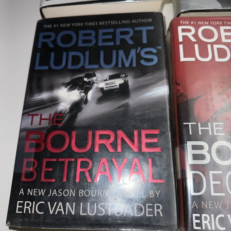LOT OF FOUR (4) ROBERT LUDLUM BOURNE SERIES BOOKS BY ERIC VAN LUSTBADER HC Ex Li - Image 2 of 4